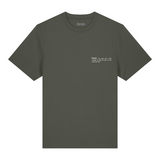 Mens Organic Cotton Relaxed-Fit T-shirt in Pine Green Khaki