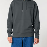 Mens Organic Cotton Relaxed-fit Hoodie in Anthracite