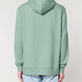 Mens Organic Cotton Relaxed-fit Hoodie in Aloe Green