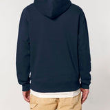 Mens Organic Cotton Relaxed-fit Hoodie in Midnight Navy