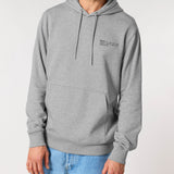 Mens Organic Cotton Relaxed-fit Hoodie in Rock Grey Marl