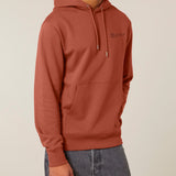 Mens Organic Cotton Relaxed-fit Hoodie in Clay Brown