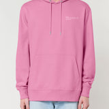 Mens Organic Cotton Relaxed-fit Hoodie in Azalea Pink