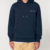 Mens Organic Cotton Relaxed-fit Hoodie in Midnight Navy