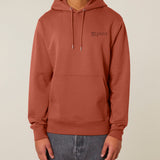 Mens Organic Cotton Relaxed-fit Hoodie in Clay Brown