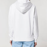 Womens Organic Cotton Relaxed-fit Hoodie in Snow White