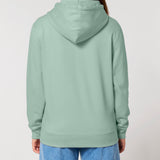 Womens Organic Cotton Relaxed-fit Hoodie in Aloe Green