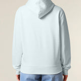Womens Organic Cotton Relaxed-fit Hoodie in Blue Ice
