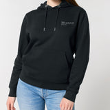 Womens Organic Cotton Relaxed-fit Hoodie in Jet Black