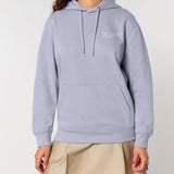 Womens Organic Cotton Relaxed-fit Hoodie in Lavender