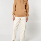 Womens Organic Cotton Relaxed-fit Hoodie in Sand