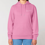 Womens Organic Cotton Relaxed-fit Hoodie in Azalea Pink