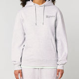 Womens Organic Cotton Relaxed-fit Hoodie in Cloud Grey Marl