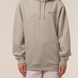 Womens Organic Cotton Relaxed-fit Hoodie in Limestone Grey