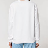 Womens Organic Cotton Relaxed-fit Sweatshirt in Snow White
