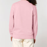 Womens Organic Cotton Relaxed-fit Sweatshirt in Cherry Blossom Pink