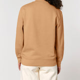 Womens Organic Cotton Relaxed-fit Sweatshirt in Sand