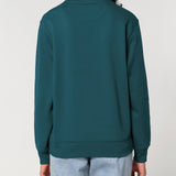 Womens Organic Cotton Relaxed-fit Sweatshirt in Ocean Blue