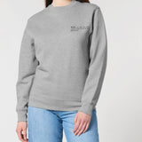 Womens Organic Cotton Relaxed-fit Sweatshirt in Rock Grey Marl