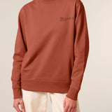 Womens Organic Cotton Relaxed-fit Sweatshirt in Clay Brown