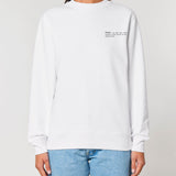 Womens Organic Cotton Relaxed-fit Sweatshirt in Snow White