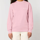 Womens Organic Cotton Relaxed-fit Sweatshirt in Cherry Blossom Pink
