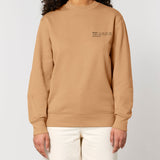 Womens Organic Cotton Relaxed-fit Sweatshirt in Sand