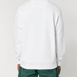 Mens Organic Cotton Relaxed-fit Sweatshirt in Snow White