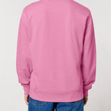 Mens Organic Cotton Relaxed-fit Sweatshirt in Azalea Pink