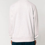 Mens Organic Cotton Relaxed-fit Sweatshirt in Cloud Grey Marl