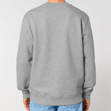 Mens Organic Cotton Relaxed-fit Sweatshirt in Rock Grey Marl