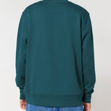 Mens Organic Cotton Relaxed-fit Sweatshirt in Ocean Blue