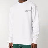 Mens Organic Cotton Relaxed-fit Sweatshirt in Snow White