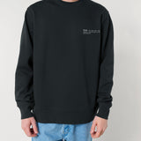 Mens Organic Cotton Relaxed-fit Sweatshirt in Jet Black
