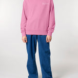 Mens Organic Cotton Relaxed-fit Sweatshirt in Azalea Pink