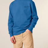 Mens Organic Cotton Relaxed-fit Sweatshirt in Morpho Blue