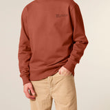 Mens Organic Cotton Relaxed-fit Sweatshirt in Clay Brown