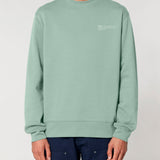 Mens Organic Cotton Relaxed-fit Sweatshirt in Aloe Green