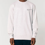 Mens Organic Cotton Relaxed-fit Sweatshirt in Cloud Grey Marl