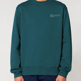 Mens Organic Cotton Relaxed-fit Sweatshirt in Ocean Blue