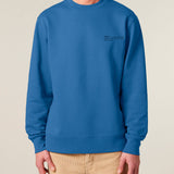 Mens Organic Cotton Relaxed-fit Sweatshirt in Morpho Blue