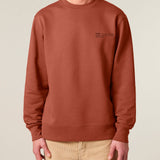Mens Organic Cotton Relaxed-fit Sweatshirt in Clay Brown
