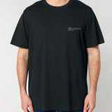 Mens Organic Cotton Relaxed-Fit T-shirt in Jet Black