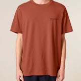 Mens Organic Cotton Relaxed-Fit T-shirt in Clay Brown