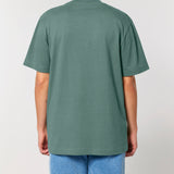 Womens Organic Cotton Relaxed-Fit T-shirt in Eucalyptus Green
