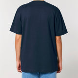 Womens Organic Cotton Relaxed-Fit T-shirt in Midnight Navy Blue