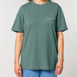Womens Organic Cotton Relaxed-Fit T-shirt in Eucalyptus Green