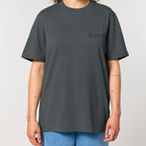 Womens Organic Cotton Relaxed-Fit T-shirt in Anthracite