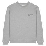 Mens Organic Cotton Signature Oversized Sweatshirt in Rock Grey Marl