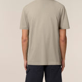 Mens Organic Cotton Relaxed-Fit T-shirt in Limestone Grey